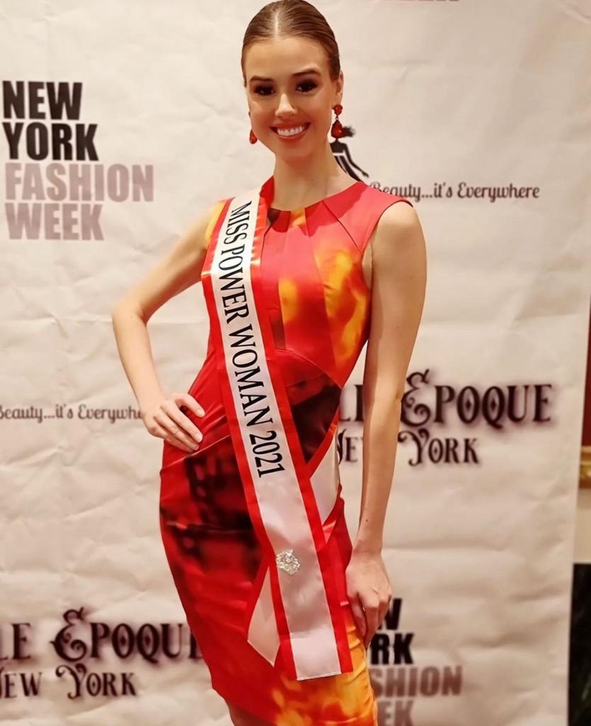 Hulda Vigdísardóttir from Iceland. Winner of Miss Power Woman 2021