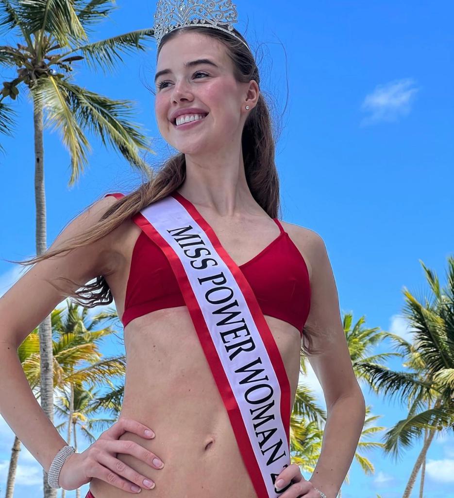 Hulda Vigdísardóttir from Iceland. Winner of Miss Power Woman 2021